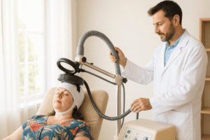 Estimulação Magnética Transcraniana, Tratamento EMT como Adjuvante no Tratamento da Depressão